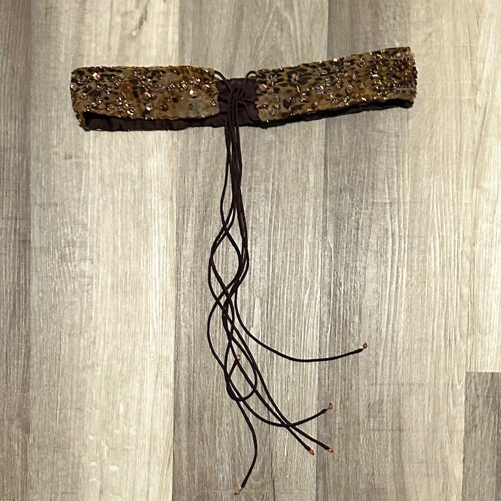 Embellished Brown Belt